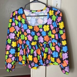 Floral Peplum Top